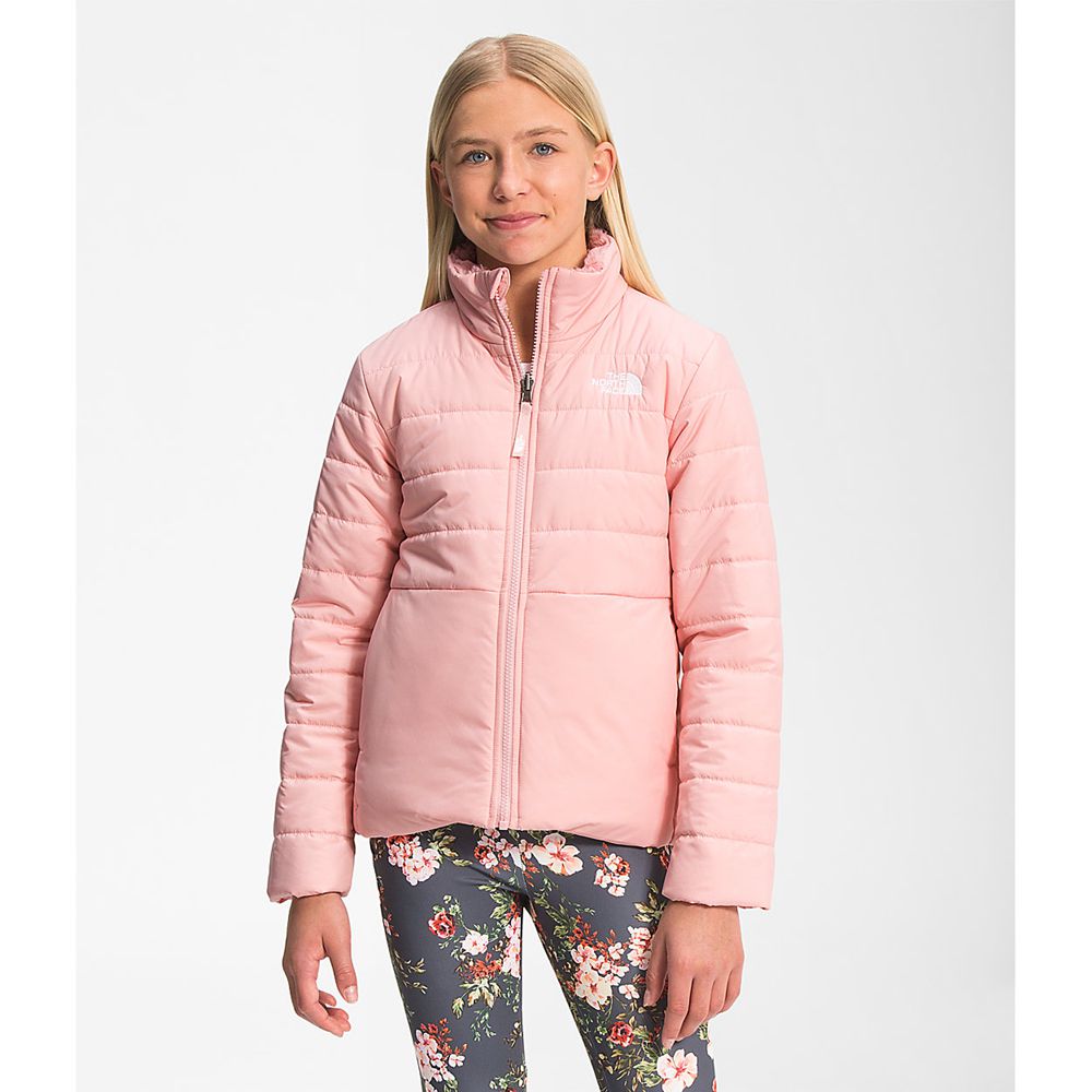 The North Face Jackets Girls Australia - The North Face Reversible Mossbud Swirl Rose (DVH-196850)